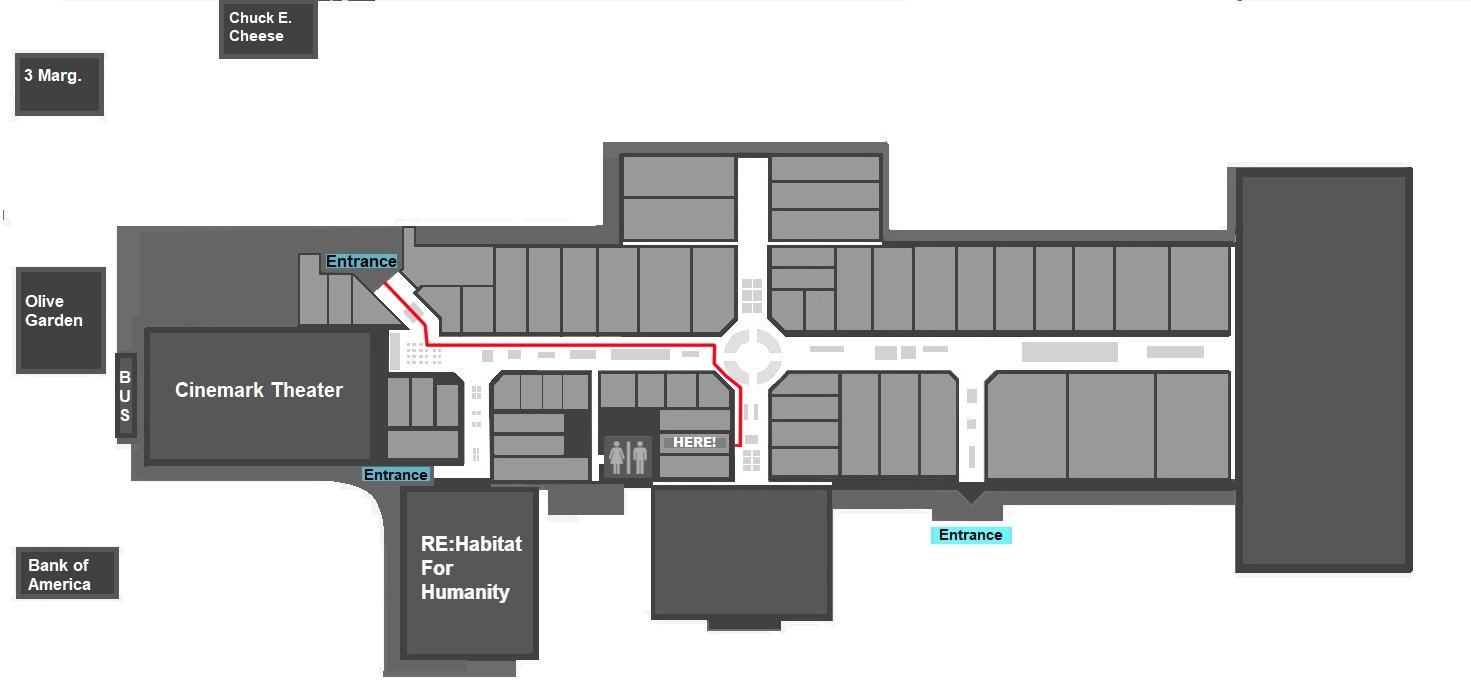 Path from Entrance 1